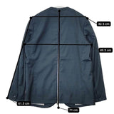 Milok ボタンレス ノーカラージャケット バックジップデザイン テーラードジャケット ブルーグリーン メンズ ミロック【中古】5-1023T∞