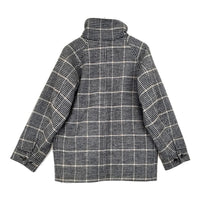 nuterm BIG HARRINGTON JACKET チェック ウール サイズS ジャケット ブラック ベージュ ホワイト メンズ ニューターム【中古】5-1007A◆