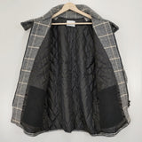 nuterm BIG HARRINGTON JACKET チェック ウール サイズS ジャケット ブラック ベージュ ホワイト メンズ ニューターム【中古】5-1007A◆