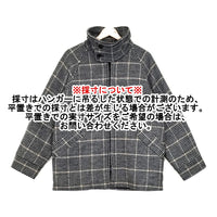 nuterm BIG HARRINGTON JACKET チェック ウール サイズS ジャケット ブラック ベージュ ホワイト メンズ ニューターム【中古】5-1007A◆