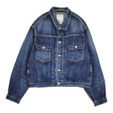VISVIM 101X JKT DMGD-1010 定価110000円 0125105006003 サイズ2 デニムジャケット 25SS ブルー メンズ ビズビム/ヴィズヴィム【中古】5-0731M♪
