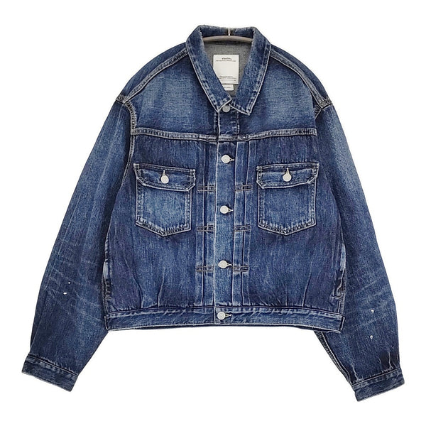 VISVIM 101X JKT DMGD-1010 定価110000円 0125105006003 サイズ2 デニムジャケット 25SS ブルー メンズ ビズビム/ヴィズヴィム【中古】5-0731M♪