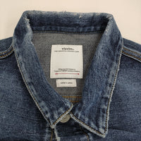 VISVIM 101X JKT DMGD-1010 定価110000円 0125105006003 サイズ2 デニムジャケット 25SS ブルー メンズ ビズビム/ヴィズヴィム【中古】5-0731M♪