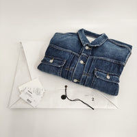 VISVIM 101X JKT DMGD-1010 定価110000円 0125105006003 サイズ2 デニムジャケット 25SS ブルー メンズ ビズビム/ヴィズヴィム【中古】5-0731M♪