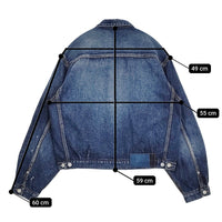 VISVIM 101X JKT DMGD-1010 定価110000円 0125105006003 サイズ2 デニムジャケット 25SS ブルー メンズ ビズビム/ヴィズヴィム【中古】5-0731M♪
