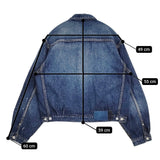 VISVIM 101X JKT DMGD-1010 定価110000円 0125105006003 サイズ2 デニムジャケット 25SS ブルー メンズ ビズビム/ヴィズヴィム【中古】5-0731M♪