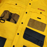 Columbia ツキャノンアイルロングスリーブシャツ Tucannon Isle Long Sleeve Shirt 長袖シャツ イエロー メンズ コロンビア【中古】5-1113M∞