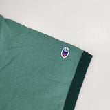 Champion トリムTシャツ リンガー プリント サイズXL C8-Z329 palm island florida 半袖Ｔシャツ カットソー エメラルドグリーン メンズ チャンピオン【中古】6-0422S∞