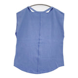 AEWEN MATOPH サーマル ノースリーブ カットソー ライトブルー レディース イウエンマトフ【中古】5-0809S♪