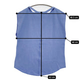 AEWEN MATOPH サーマル ノースリーブ カットソー ライトブルー レディース イウエンマトフ【中古】5-0809S♪