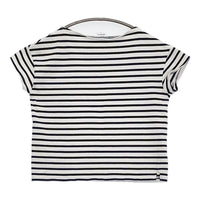 ORCIVAL コットンロードバスクシャツ ボーダー RC-9035 Tシャツ カットソー ホワイト ネイビー レディース オーシバル/オーチバル【中古】5-0809S♪