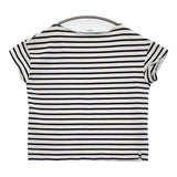 ORCIVAL コットンロードバスクシャツ ボーダー RC-9035 Tシャツ カットソー ホワイト ネイビー レディース オーシバル/オーチバル【中古】5-0809S♪