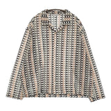 JOURNAL STANDARD アブストラクトレースシャツ M 定価14300円 長袖シャツ 25SS ホワイト メンズ ジャーナルスタンダード【中古】5-0902M♪