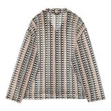 JOURNAL STANDARD アブストラクトレースシャツ M 定価14300円 長袖シャツ 25SS ホワイト メンズ ジャーナルスタンダード【中古】5-0902M♪