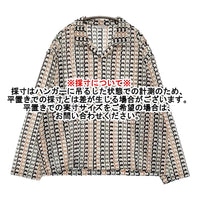 JOURNAL STANDARD アブストラクトレースシャツ M 定価14300円 長袖シャツ 25SS ホワイト メンズ ジャーナルスタンダード【中古】5-0902M♪