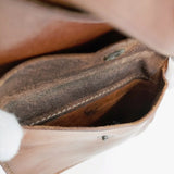 RRL コンチョボタン イタリア製 レザーサイズ 革 二つ折り財布 ブラウン メンズ ダブルアールエル【中古】5-0815G♪