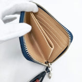 BRU NA BOINNE 新品 インディゴパイソンウォレット 革 レザー 定価44000円 財布 コインケース ネイビー メンズ ブルーナボイン【中古】5-1021G◎