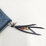 BRU NA BOINNE 新品 インディゴパイソンウォレット 革 レザー 定価44000円 財布 コインケース ネイビー メンズ ブルーナボイン【中古】5-1021G◎