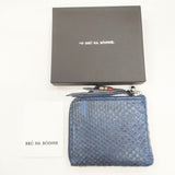 BRU NA BOINNE 新品 インディゴパイソンウォレット 革 レザー 定価44000円 財布 コインケース ネイビー メンズ ブルーナボイン【中古】5-1021G◎