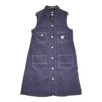 BEAMS BOY ドット 水玉 シャツワンピース ワンピース ネイビー ホワイト レディース ビームスボーイ【中古】5-0819S♪