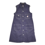 BEAMS BOY ドット 水玉 シャツワンピース ワンピース ネイビー ホワイト レディース ビームスボーイ【中古】5-0819S♪