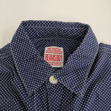 BEAMS BOY ドット 水玉 シャツワンピース ワンピース ネイビー ホワイト レディース ビームスボーイ【中古】5-0819S♪