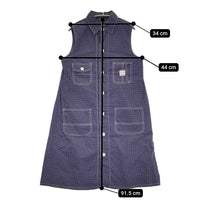 BEAMS BOY ドット 水玉 シャツワンピース ワンピース ネイビー ホワイト レディース ビームスボーイ【中古】5-0819S♪