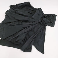 B Yohji Yamamoto 2シルケット 天竺3重半袖Tシャツ NN-T58-074 サイズ2 カットソー ブラック メンズ ビーヨウジヤマモト【中古】5-0815S♪