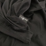 B Yohji Yamamoto 2シルケット 天竺3重半袖Tシャツ NN-T58-074 サイズ2 カットソー ブラック メンズ ビーヨウジヤマモト【中古】5-0815S♪