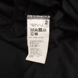 B Yohji Yamamoto 2シルケット 天竺3重半袖Tシャツ NN-T58-074 サイズ2 カットソー ブラック メンズ ビーヨウジヤマモト【中古】5-0815S♪