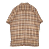 patagonia ACシャツ 52921 オーガニックコットン チェック サイズL 半袖シャツ オレンジ メンズ パタゴニア【中古】6-0422S∞#