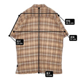 patagonia ACシャツ 52921 オーガニックコットン チェック サイズL 半袖シャツ オレンジ メンズ パタゴニア【中古】6-0422S∞#