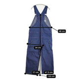 Dickies 11.75oz リジッドデニム Bibオーバーオール 定価12980円 38×32 オールインワン ツナギ ネイビー メンズ ディッキーズ【中古】5-1113M∞