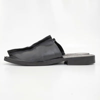 GABRIELA COLL GARMENTS Open Toe Babouche NO.7 39 ラムレザー 革 サンダル 25SS ブラック メンズ ガブリエラコールガーメンツ【中古】5-0902G♪