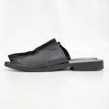 GABRIELA COLL GARMENTS Open Toe Babouche NO.7 39 ラムレザー 革 サンダル 25SS ブラック メンズ ガブリエラコールガーメンツ【中古】5-0902G♪