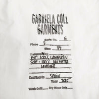 GABRIELA COLL GARMENTS Open Toe Babouche NO.7 39 ラムレザー 革 サンダル 25SS ブラック メンズ ガブリエラコールガーメンツ【中古】5-0902G♪