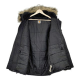 Carhartt ANCHORAGE PARKA N3-Bタイプ フェイクファー 中綿 ジャケット ブラック メンズ カーハート【中古】5-1020A◆