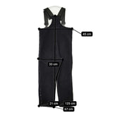 US.ARMY ECWCS ポーラテック フリースパンツ 防寒ライナー インナー オーバーオール サスペンダー付き POLARTEC M-L パンツ ブラック メンズ ユーエスアーミー/アメリカ軍【中古】5-1023A∞