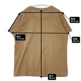 LAITERIE 日本製 サイズ40 コットン 半袖Ｔシャツ カットソー ベージュ レディース レイトリー【中古】6-0423S∞