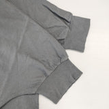 homspun 232-6317 40/2天竺 ハイネック半袖Tシャツ コットン 半袖Ｔシャツ カットソー グレー レディース ホームスパン【中古】6-0423S∞