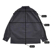 nisica コットン 長袖シャツ チャコールグレー メンズ ニシカ【中古】5-1204M∞