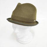 DELUXE ポリエステルハット サイズL 帽子 ハット カーキ メンズ デラックス【中古】6-0216M◎