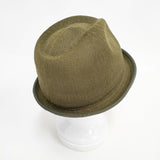 DELUXE ポリエステルハット サイズL 帽子 ハット カーキ メンズ デラックス【中古】6-0216M◎