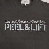 PEEL&LIFT PL23-T001 プリント 半袖Ｔシャツ カットソー チャコールグレー メンズ ピールアンドリフト【中古】6-0507S∞