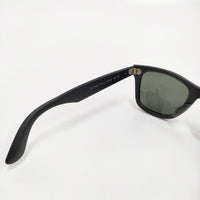 Ray-Ban WAYFARER ウェイファーラー 定価29400円 52□22 150 3N サングラス マットブラック メンズ レイバン【中古】5-0902G♪