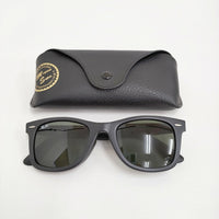 Ray-Ban WAYFARER ウェイファーラー 定価29400円 52□22 150 3N サングラス マットブラック メンズ レイバン【中古】5-0902G♪