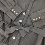 KHOKI コッキ Electic Shirt Vest 定価74800円 シャツベスト ロングシャツ コート ブルーグレー メンズ【中古】5-1204M∞