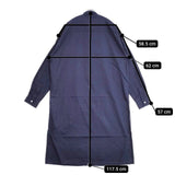 Mr.GENTLEMAN フェイクレイヤード コットン ロング 長袖シャツ ネイビー メンズ ミスタージェントルマン【中古】5-1225M∞