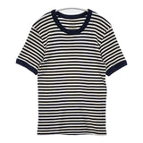 adam et Rope フランス製 GMM-001-0434-A コットン ボーダー 半袖Ｔシャツ カットソー ホワイト ネイビー メンズ アダムエロペ【中古】6-0422S∞