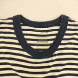 adam et Rope フランス製 GMM-001-0434-A コットン ボーダー 半袖Ｔシャツ カットソー ホワイト ネイビー メンズ アダムエロペ【中古】6-0422S∞